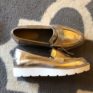 Gold loafers! Never worn